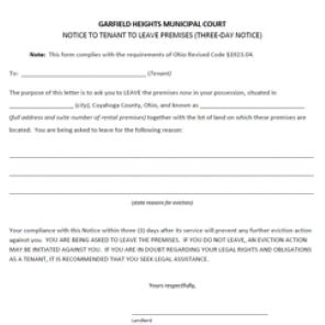3 Day Notice