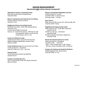 Approved Anger Management Providers