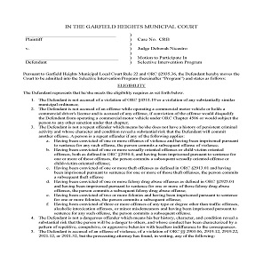Selective Intervention Motion
